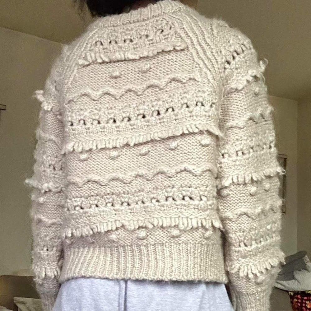 Zara Beige Textured Knit Sweater - Picture 12 of 13